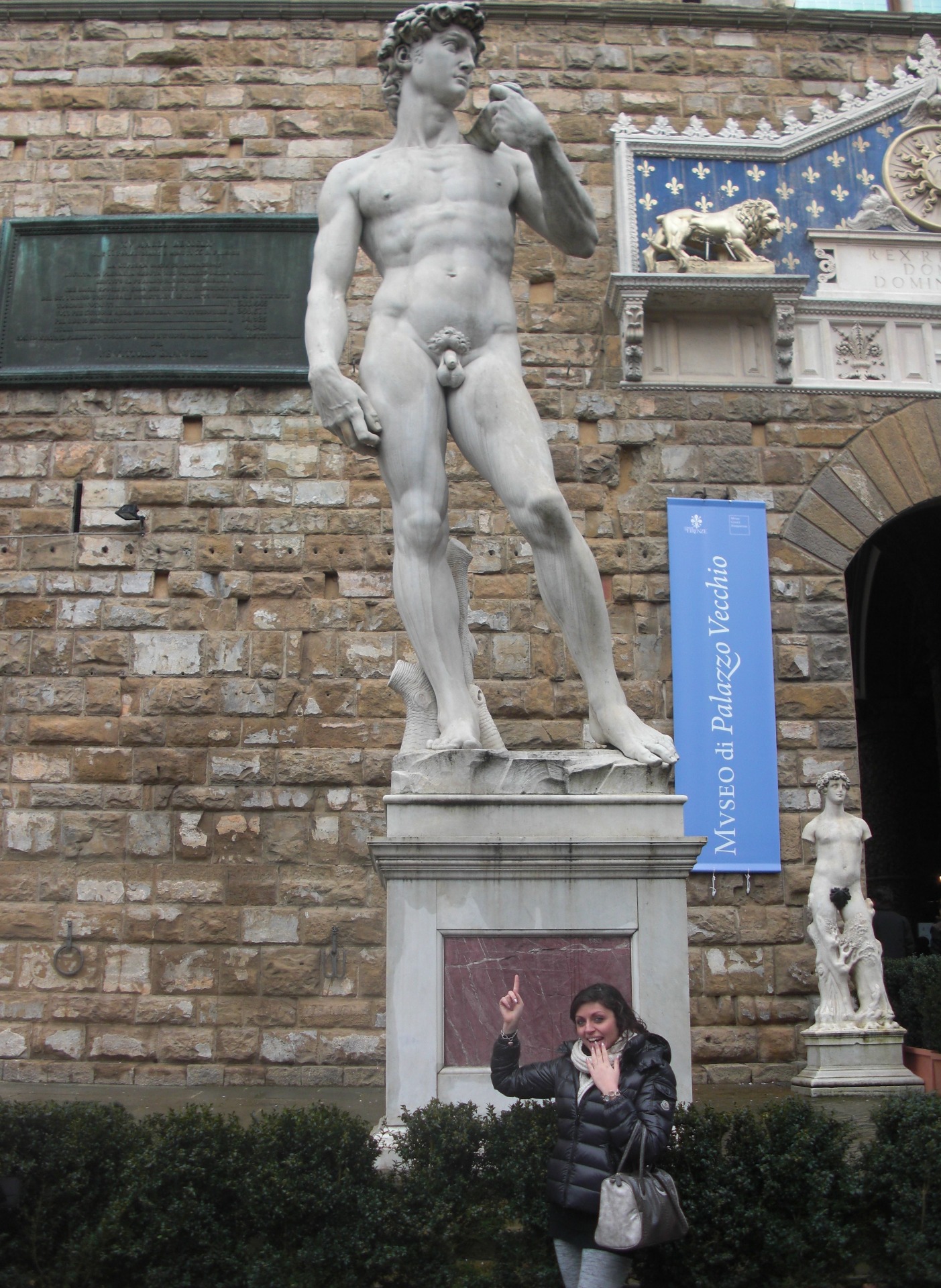 Altra copia del David situata di fronte Palazzo Vecchio